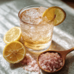Japanese Pink Salt Recipe: Simple Hack With Surprising Weight Loss Benefits 3 Japanese pink salt detox drink in a clear glass