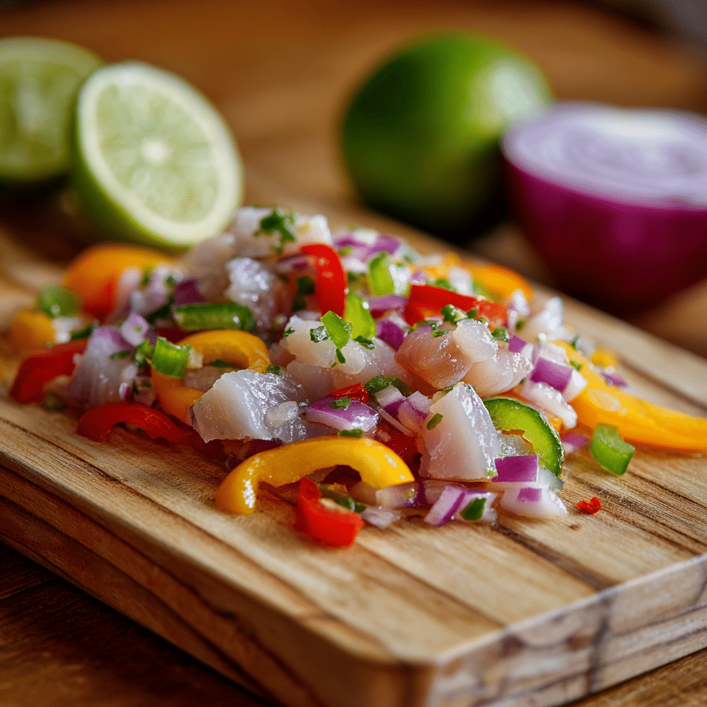 conch-salad-ingredients-layout Fresh conch salad ingredients on display