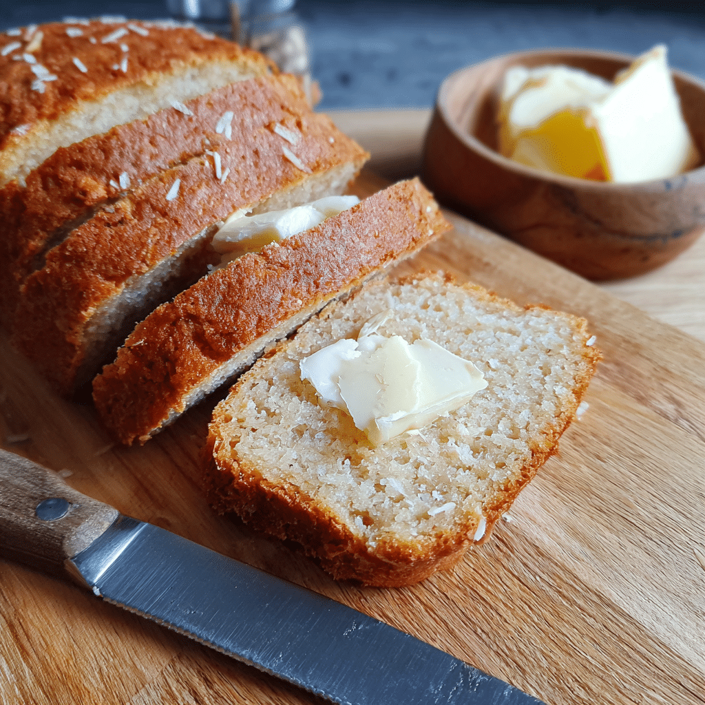 keto coconut toast base for sweet stuff on toast
