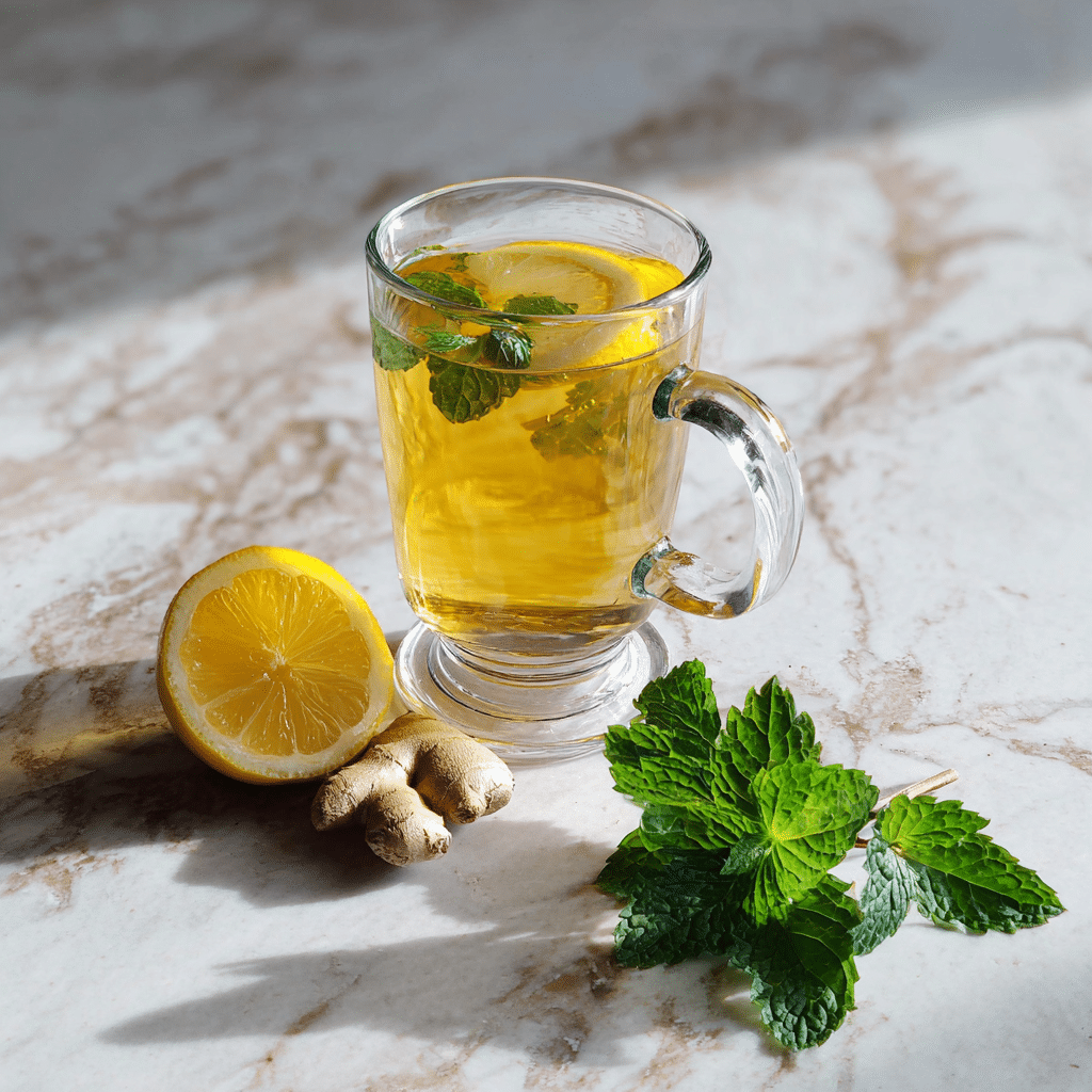 lemon balm tea recipe for weight loss with ginger