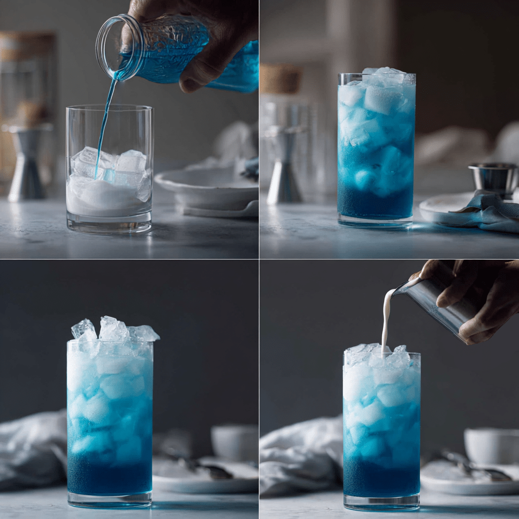 Making summer skies drink at home