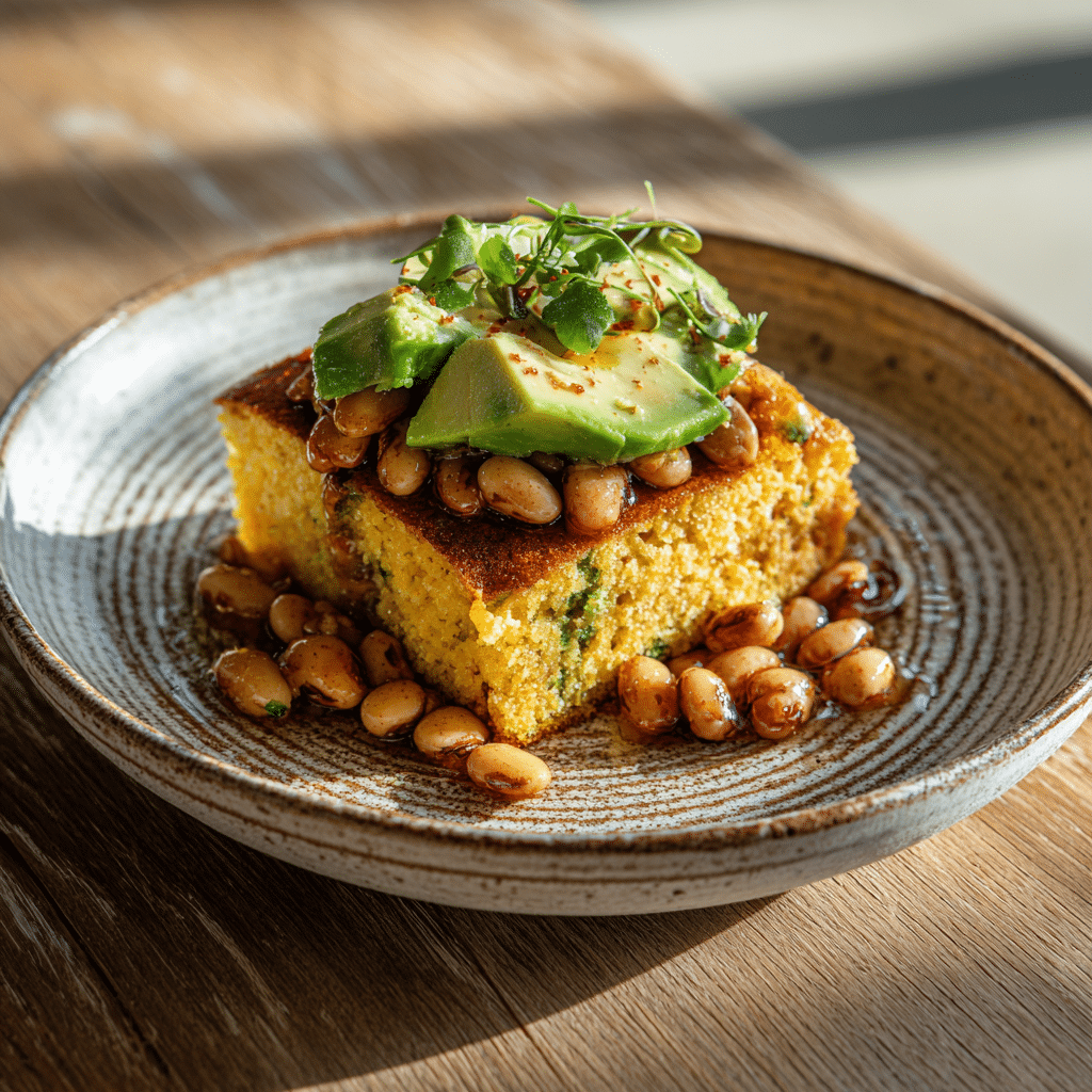 Modern Navajo cornbread serving ideas