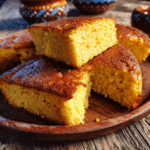 Navajo cornbread in a plate