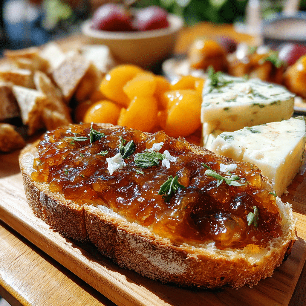 peach-jam-on-toast Serving peach jam recipe on toast