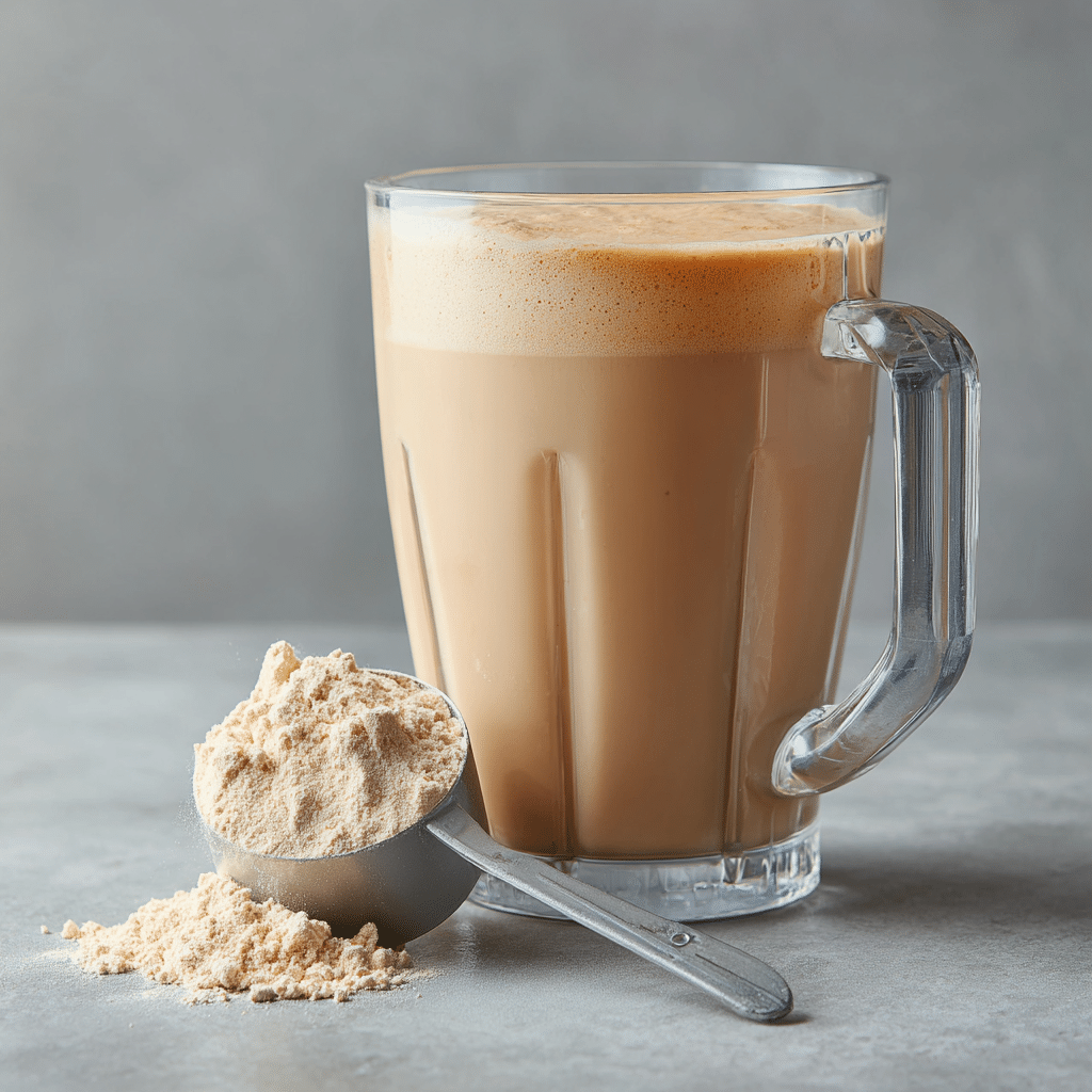 blended protein coffee texture