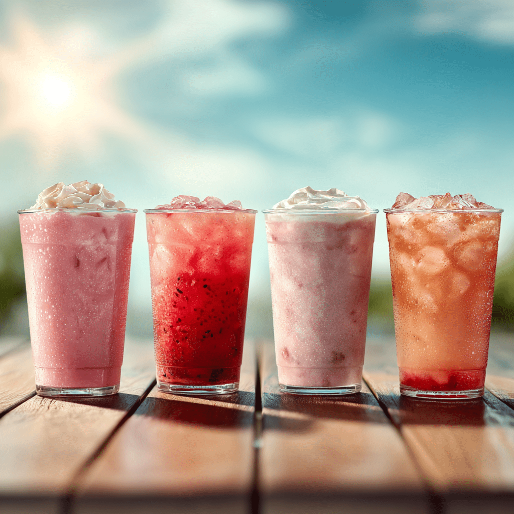 Starbucks refreshers comparison with summer skies drink