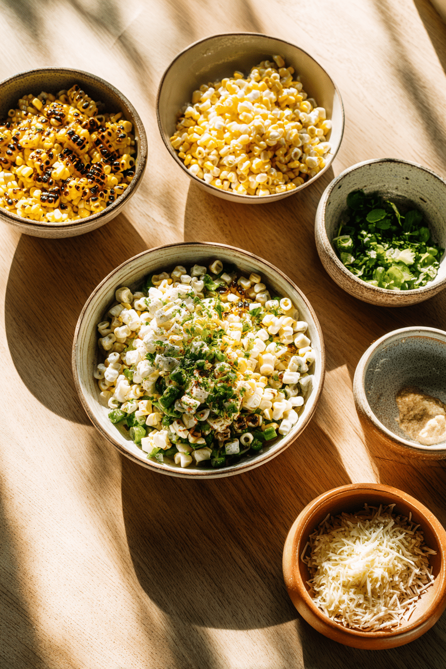 making-street-corn-pasta-salad Making street corn pasta salad step-by-step