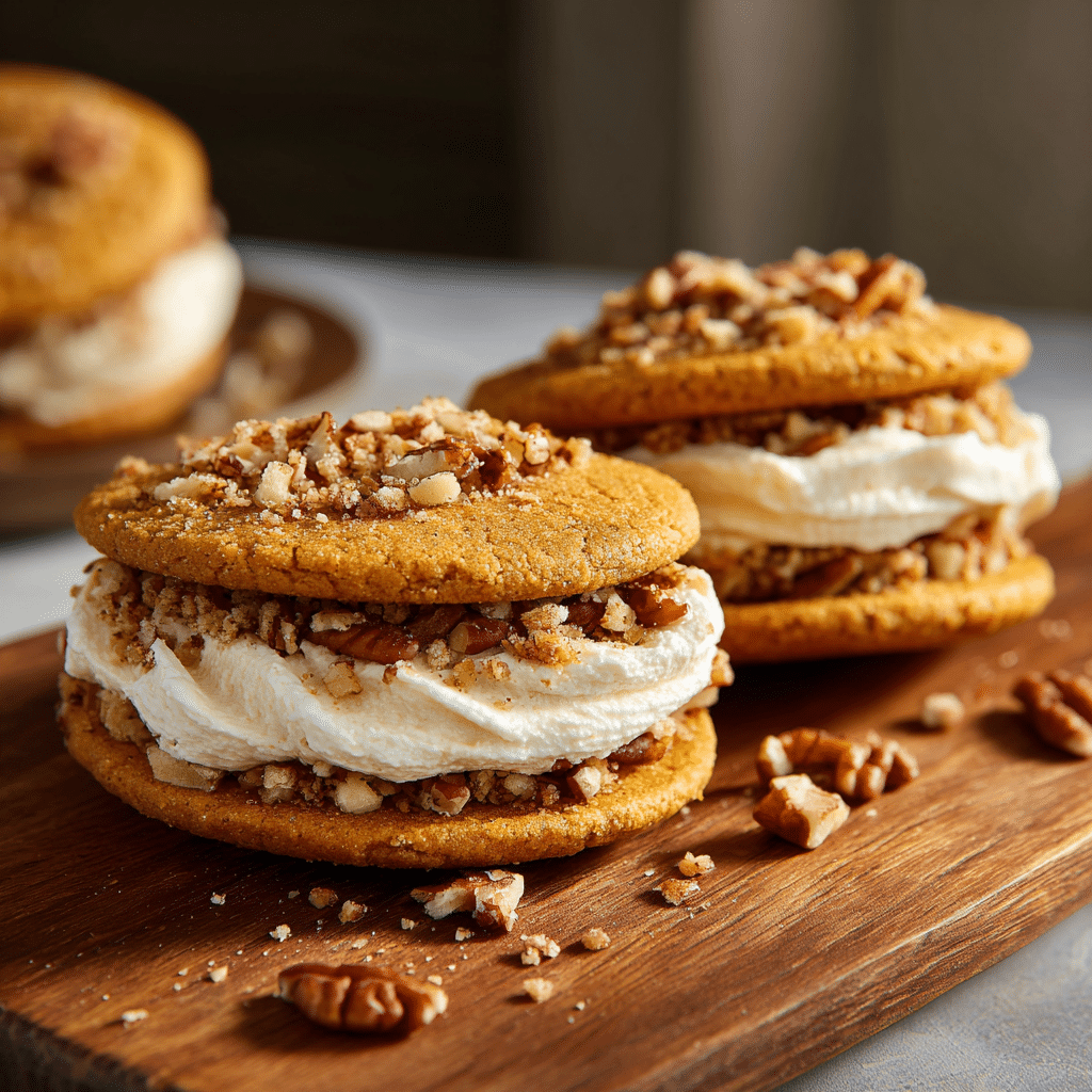pumpkin cookie recipe sandwich cookies with cream cheese filling