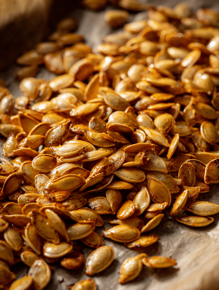 roasting pumpkin seeds in oven tray