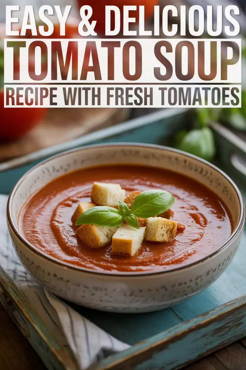 Easy & Delicious Tomato Soup Recipe with Fresh Tomatoes 9 Easy & Delicious Tomato Soup Recipe with Fresh Tomatoes
