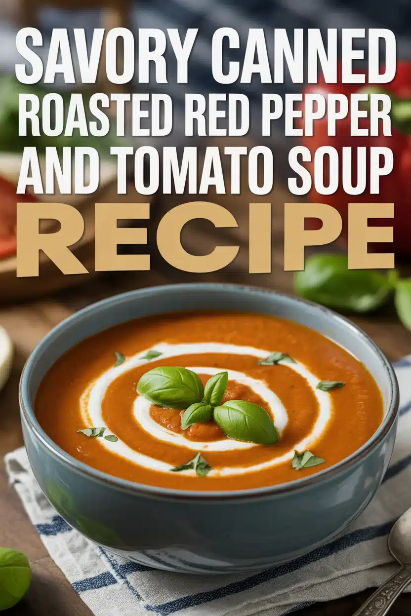 Savory Canned Roasted Red Pepper and Tomato Soup Recipe