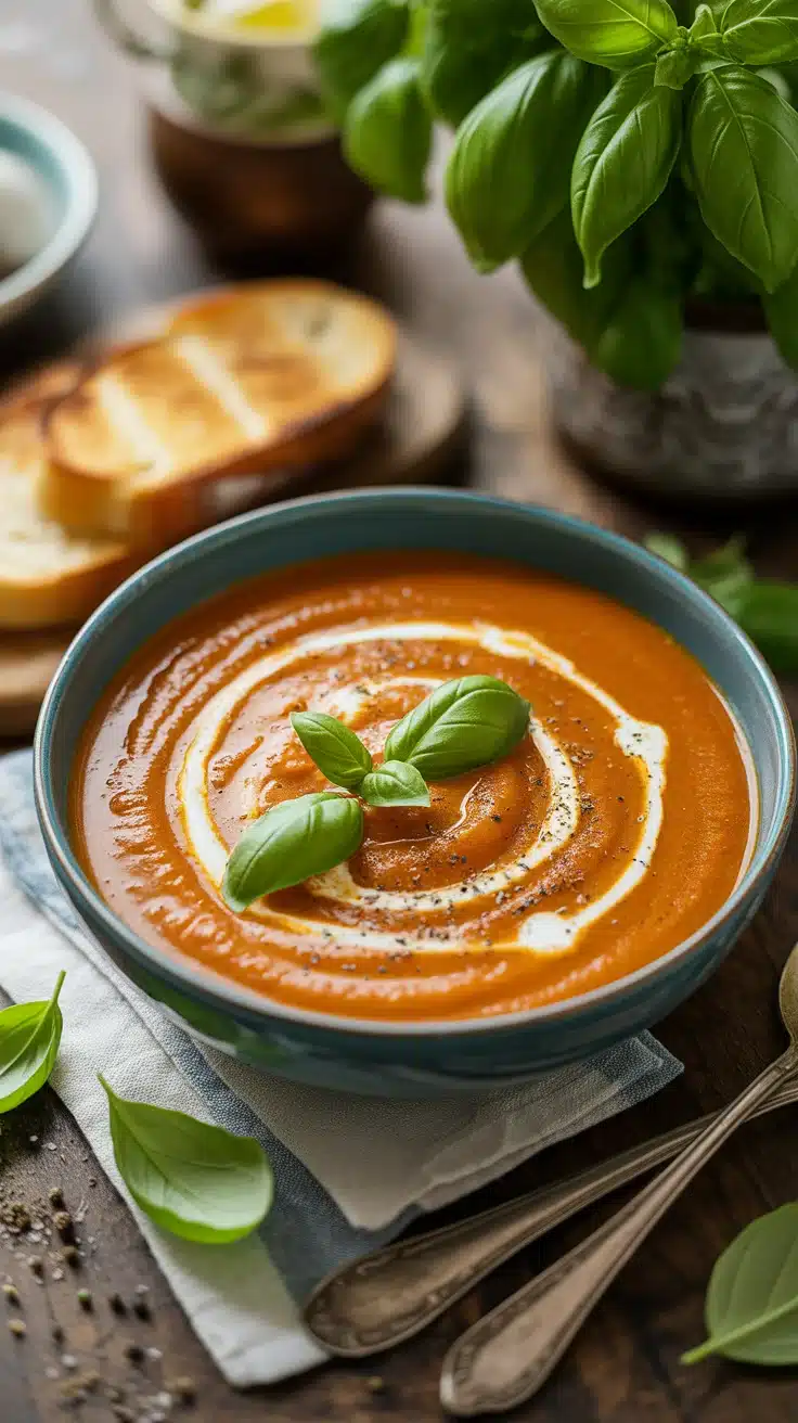 canned roasted red pepper and tomato soup