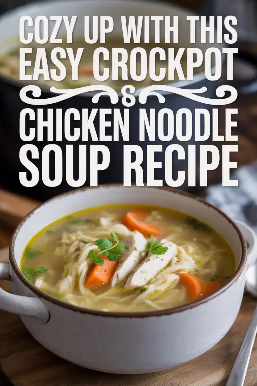 Cozy Up with This Easy Crockpot Chicken Noodle Soup Recipe