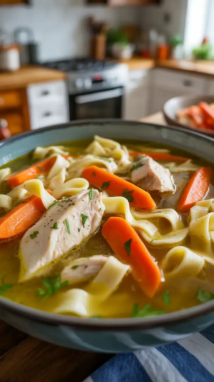 crockpot chicken noodle soup
