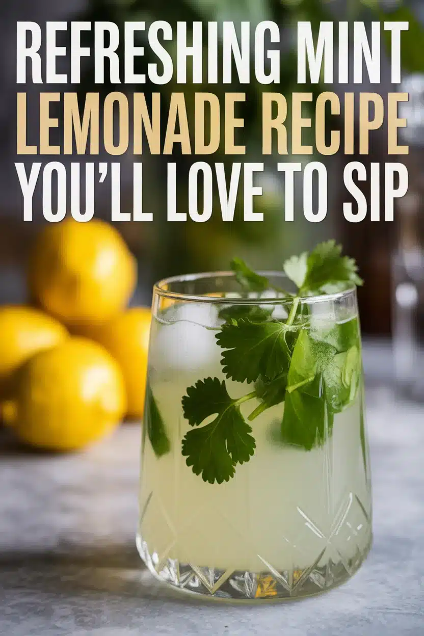 Refreshing Mint Lemonade Recipe You’ll Love to Sip