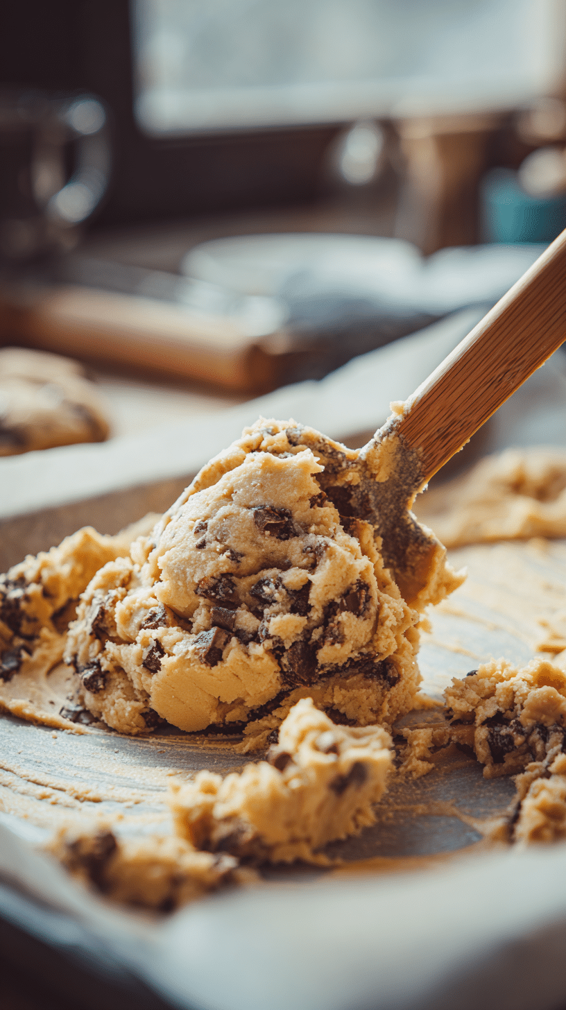 Swirling chocolate and peanut butter cookie dough on a baking sheet