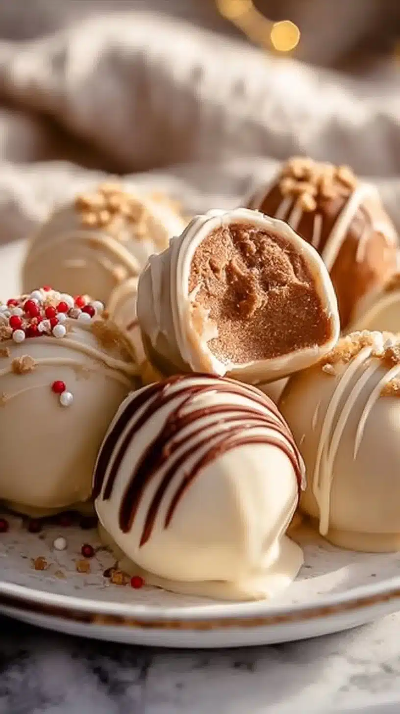 Delicious easy gingerbread truffles for a cozy holiday treat