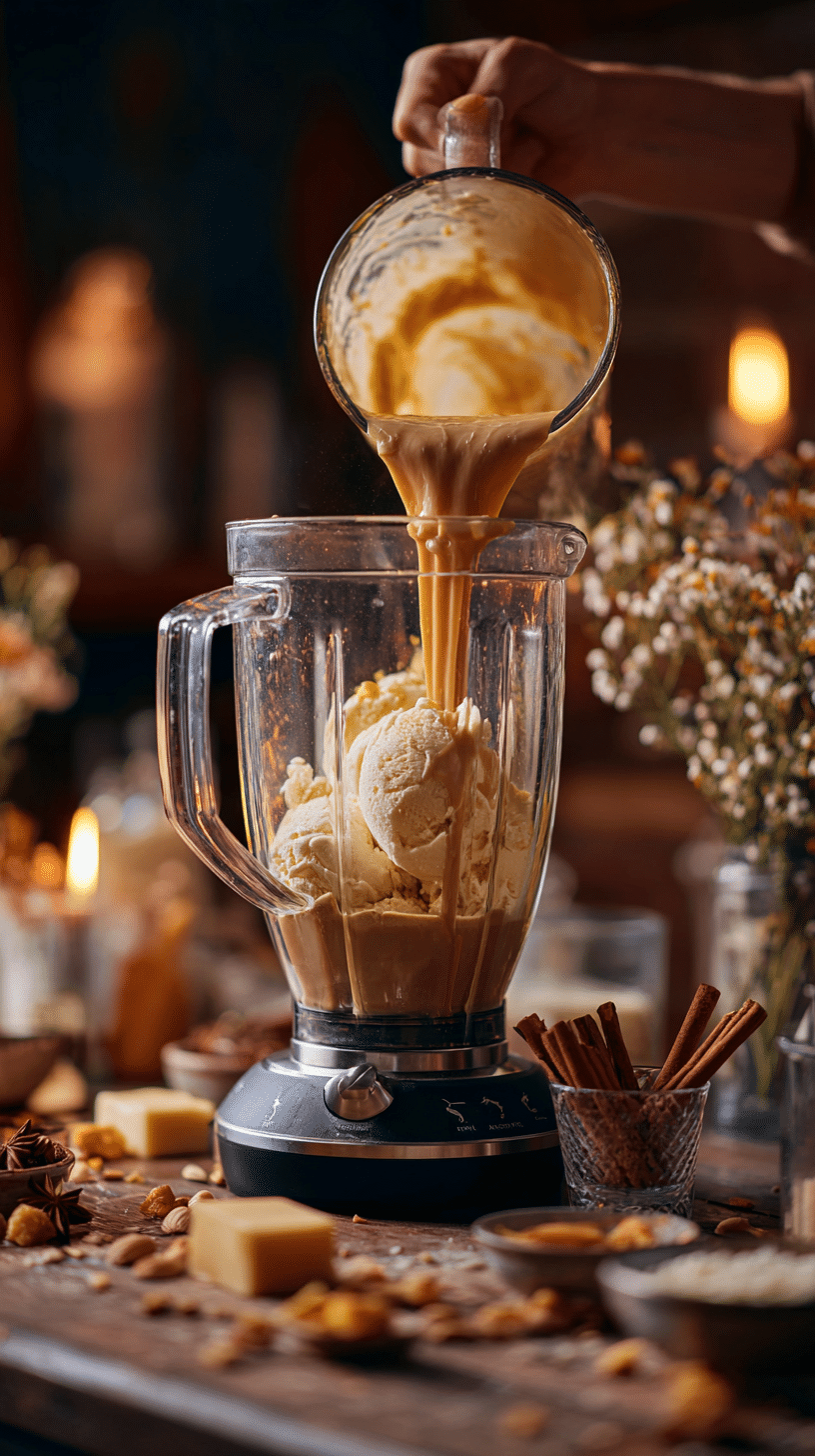 Frosty mugs of Harry Potter Frozen Butterbeer topped with whipped cream and butterscotch drizzle