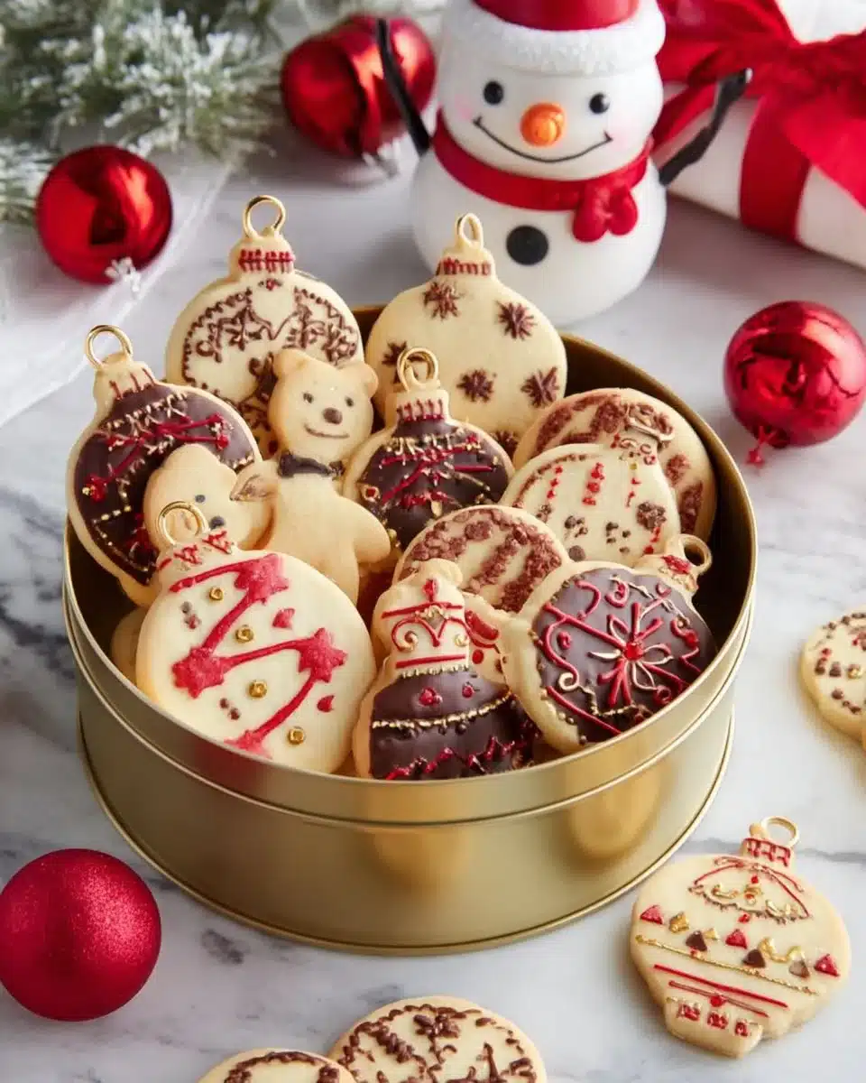 Shortbread cookie sandwiches filled with Nutella on a plate.