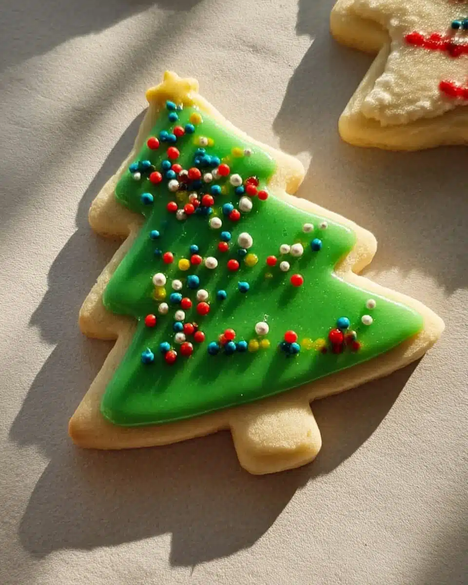Decorated sugar cookies with hardening icing for festive occasions
