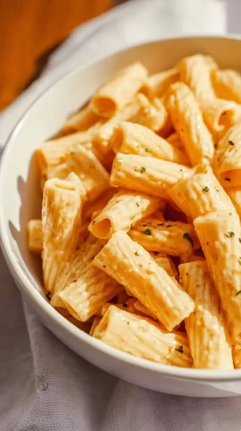 Creamy white pasta sauce in a bowl, ideal for enhancing pasta dishes.