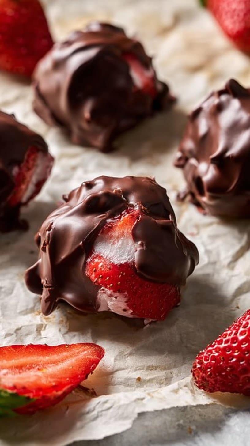 Chocolate Strawberry Yogurt Clusters