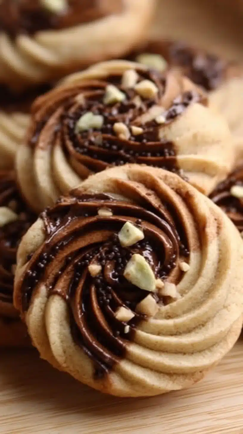 Plate of melt-in-your-mouth coffee butter cookies for the holidays
