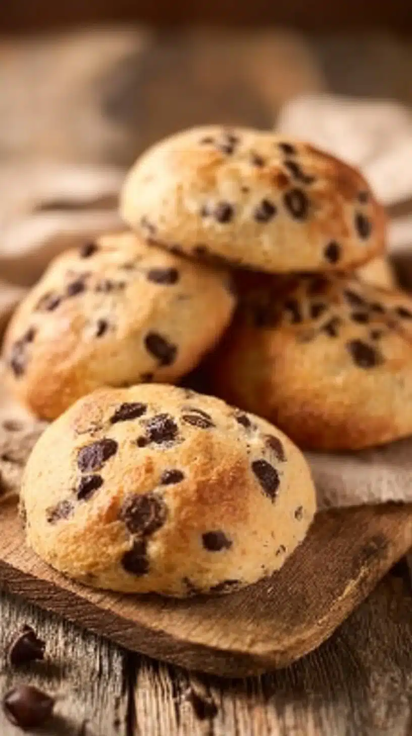 Delicious Norwegian cardamom rolls filled with chocolate, freshly baked