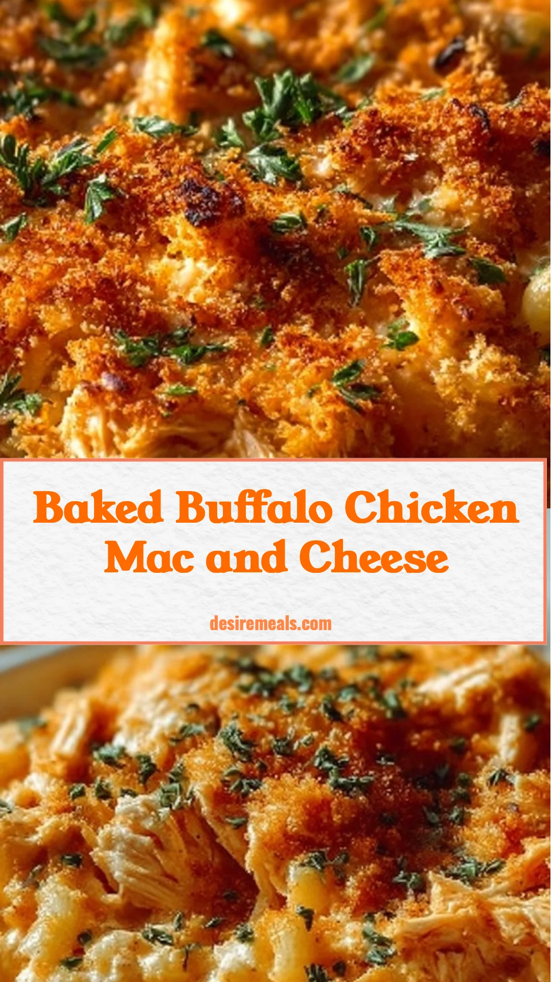 Baked Buffalo Chicken Mac and Cheese