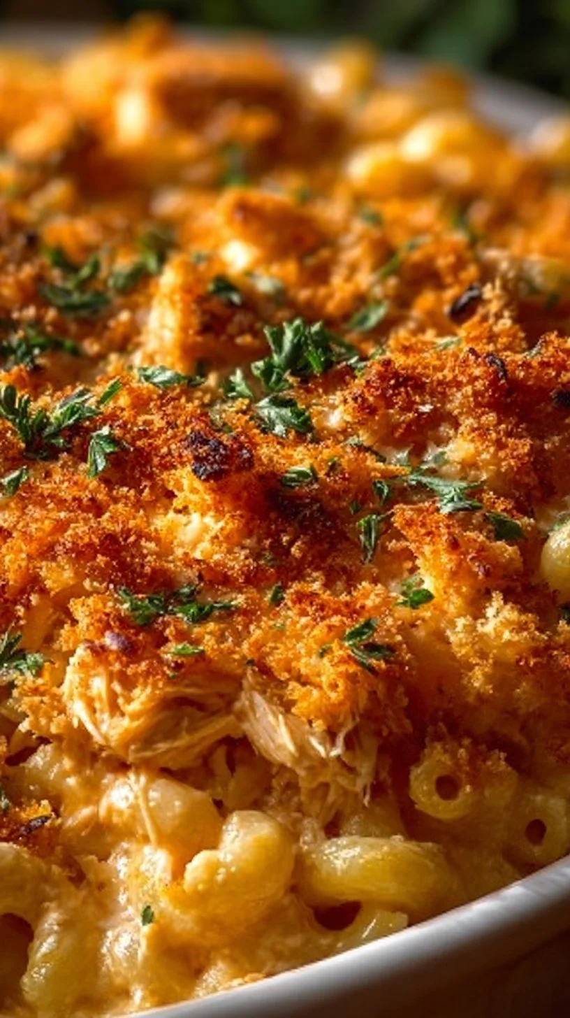 Baked Buffalo Chicken Mac and Cheese
