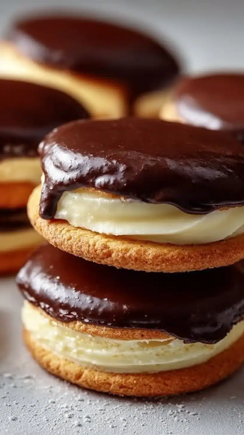 Boston Cream Pie Cookies