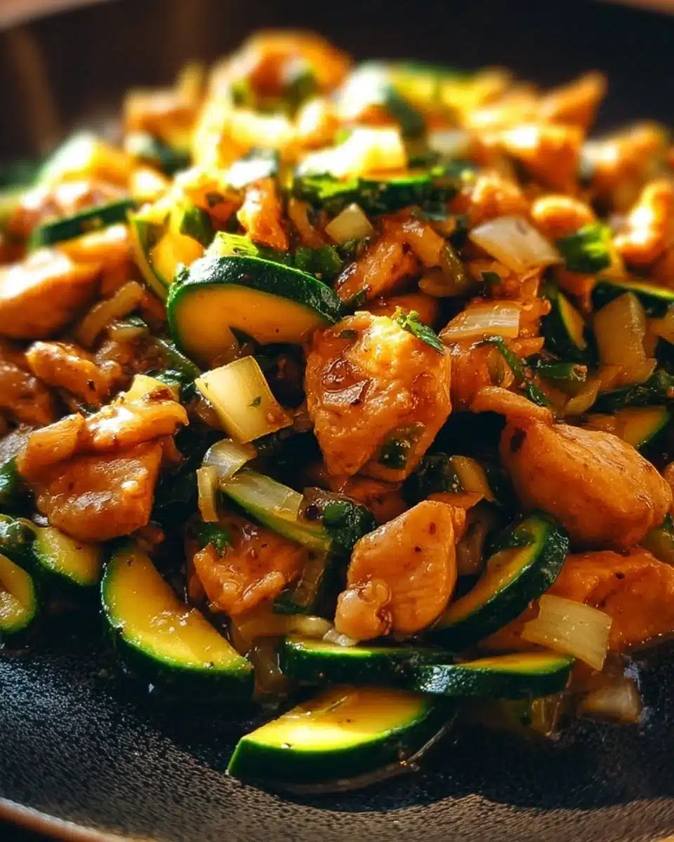 Chicken Zucchini Stir Fry
