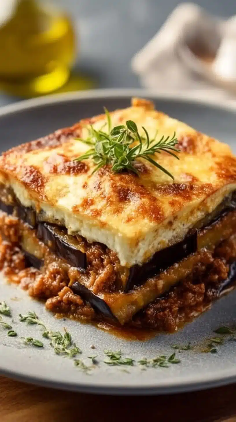 Classic Greek Eggplant Moussaka