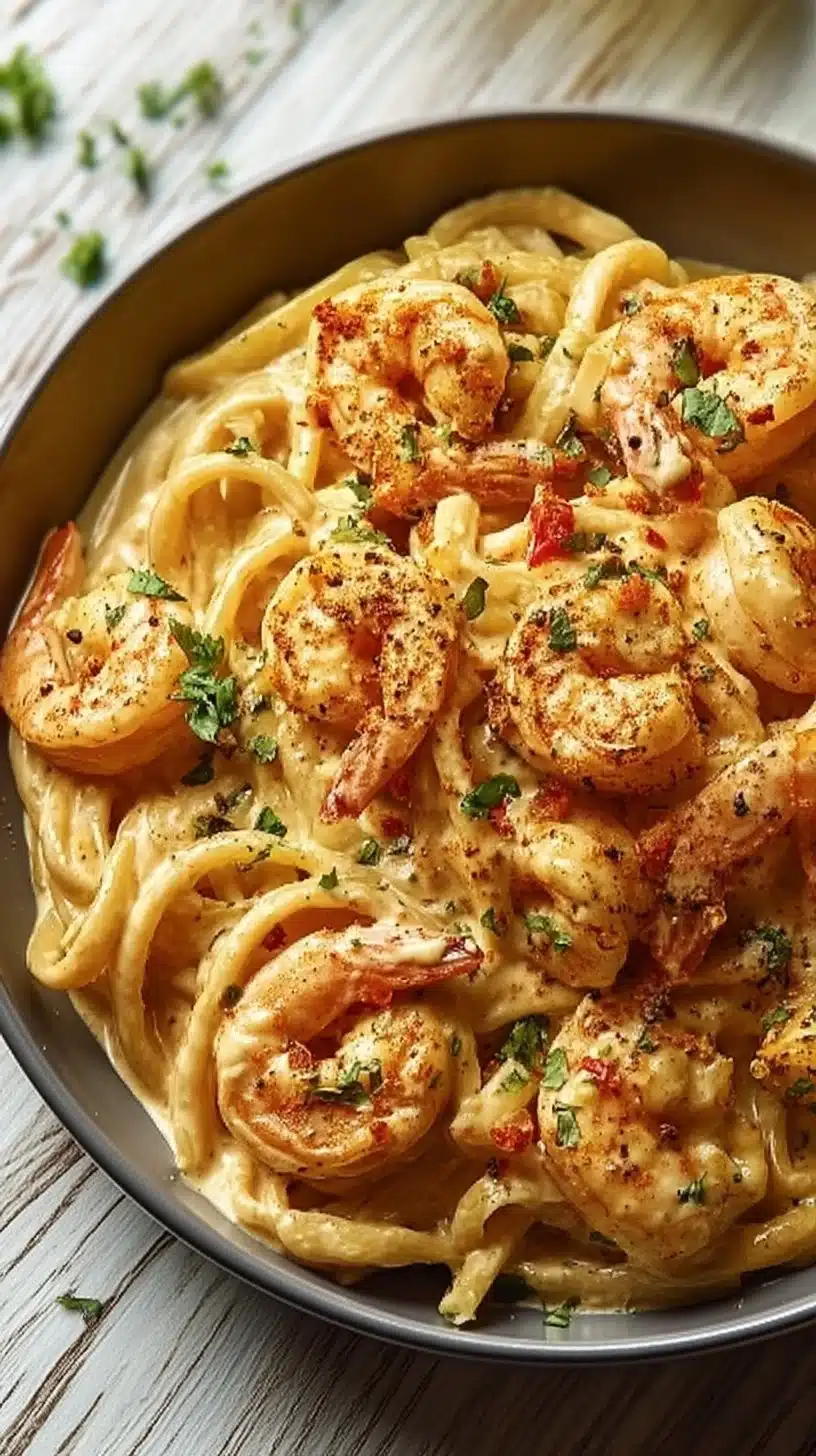 Creamy Cajun Shrimp Pasta