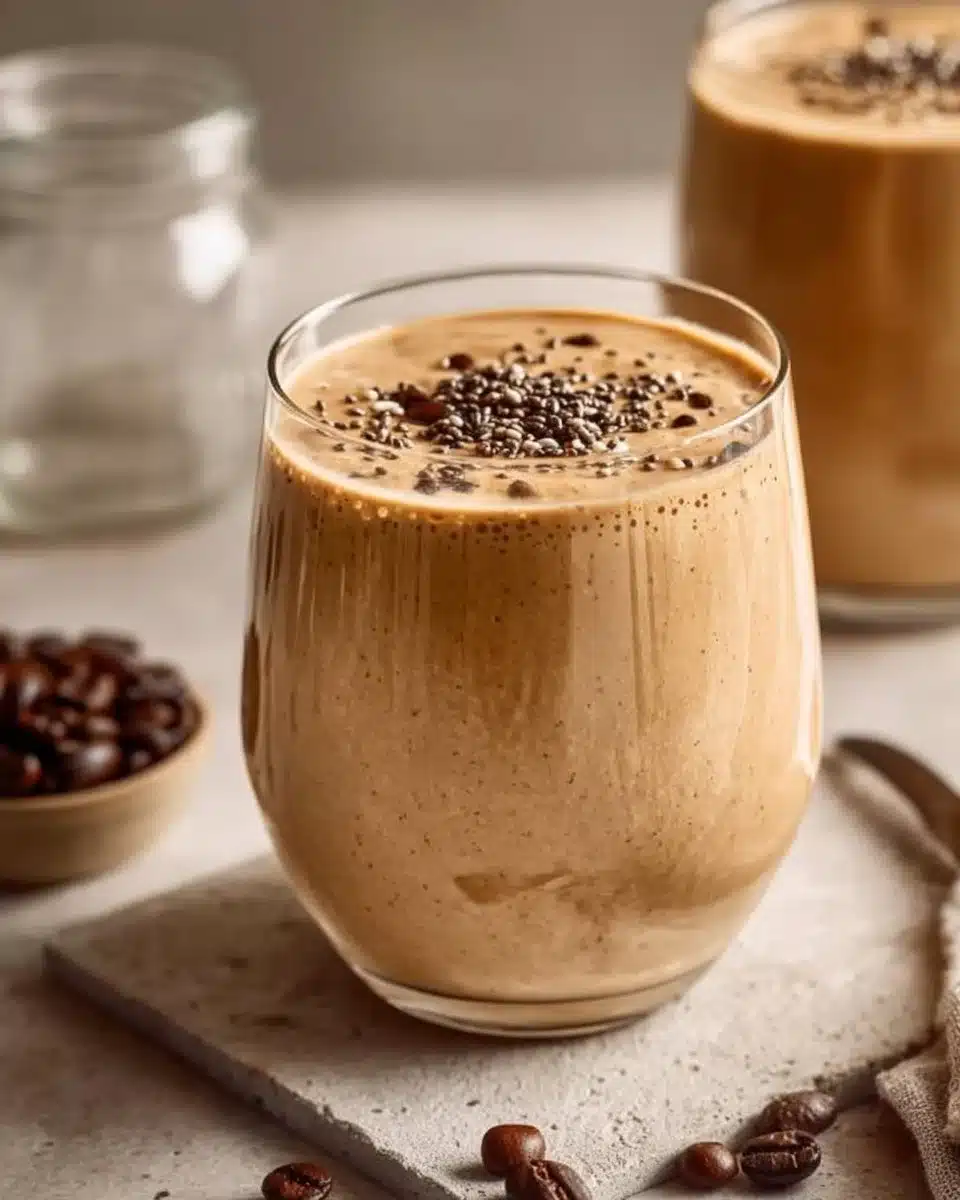 Creamy coffee smoothie for an energizing and refreshing boost