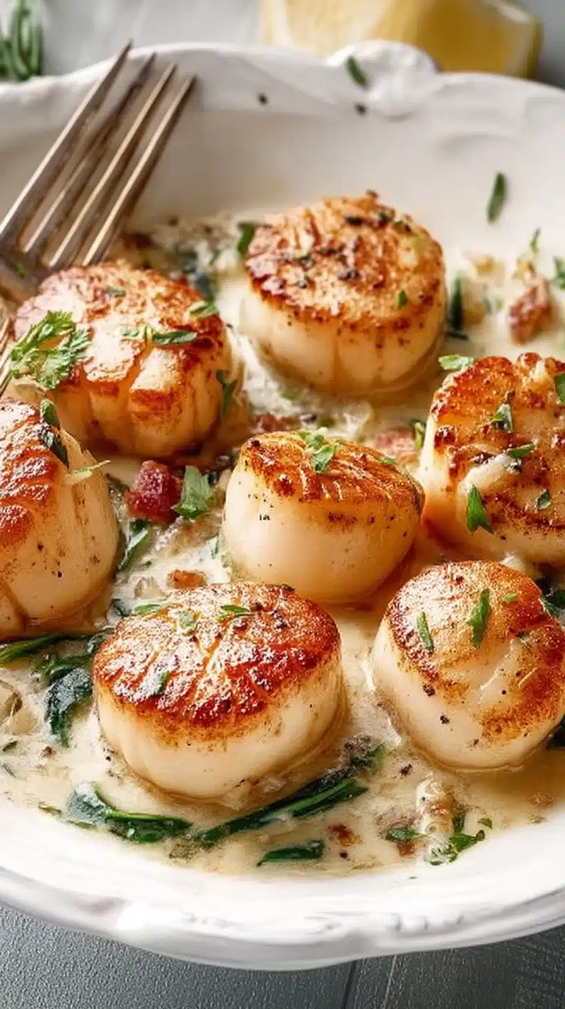 Creamy Tuscan Scallops