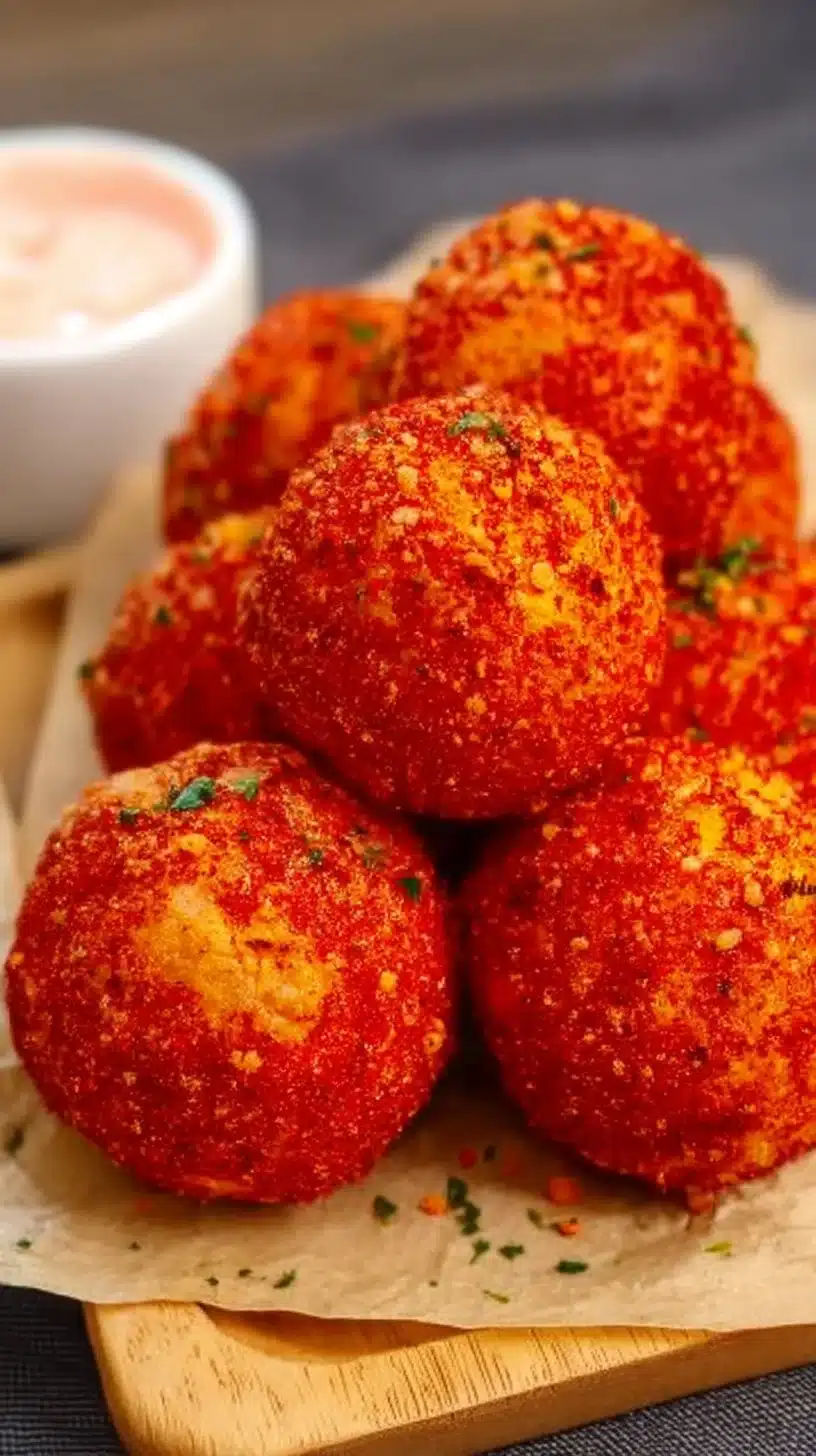 Hot Cheetos Boudin Balls Recipe