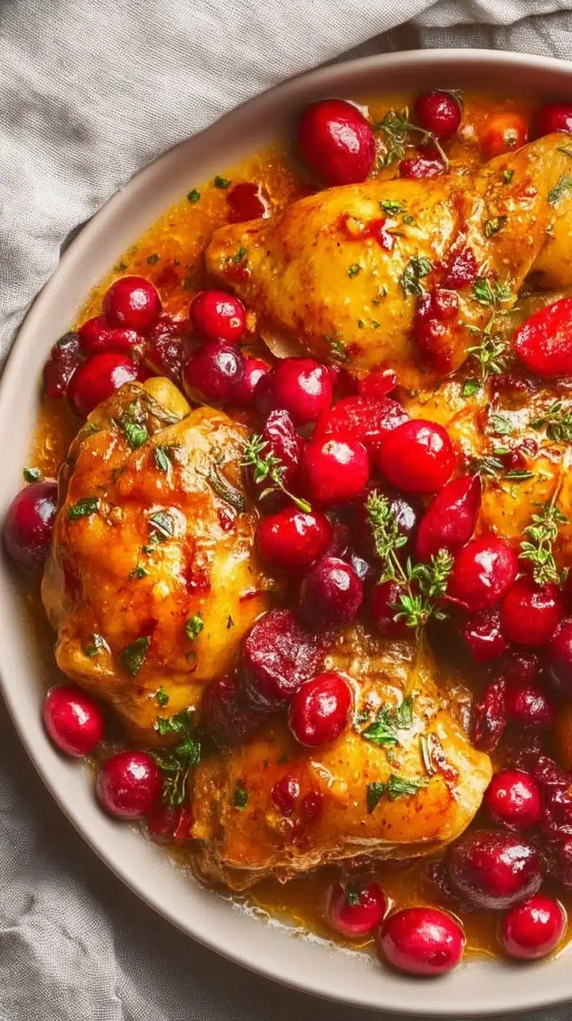 Crockpot Cranberry Apricot Chicken