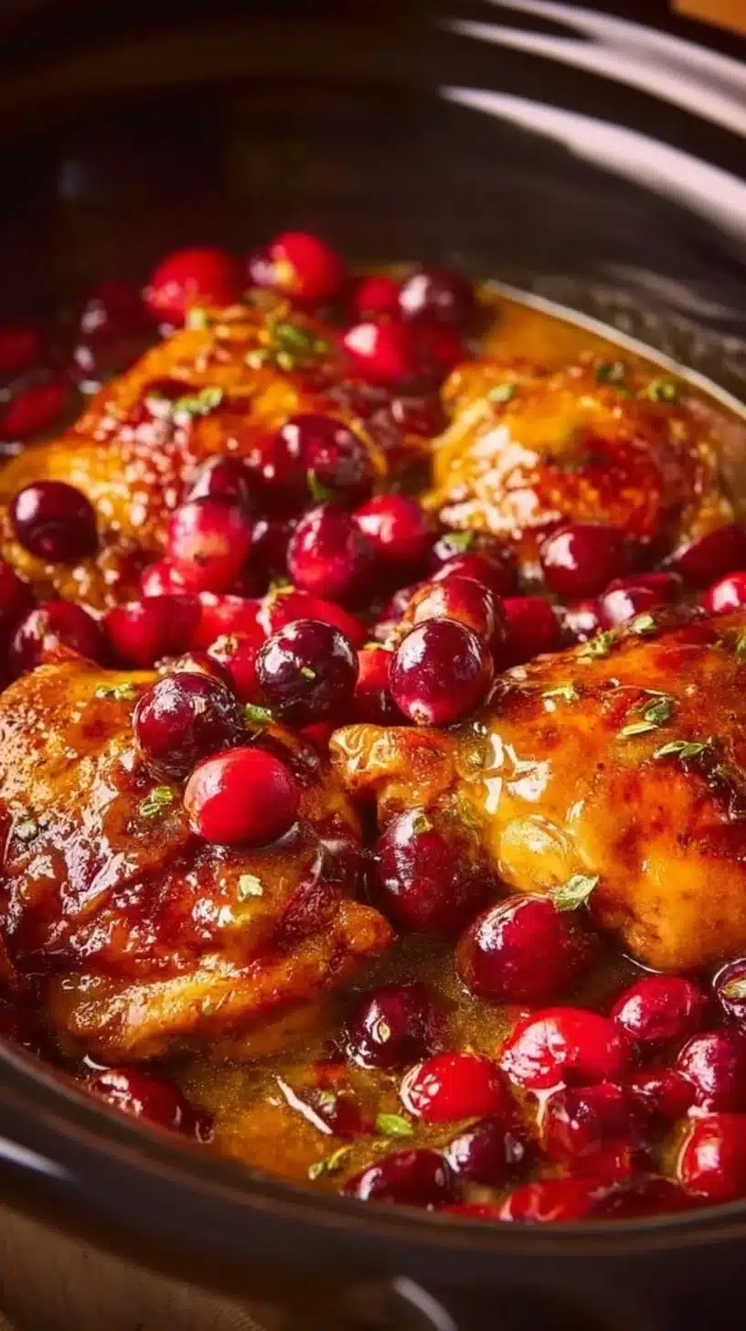 Crockpot Cranberry Apricot Chicken