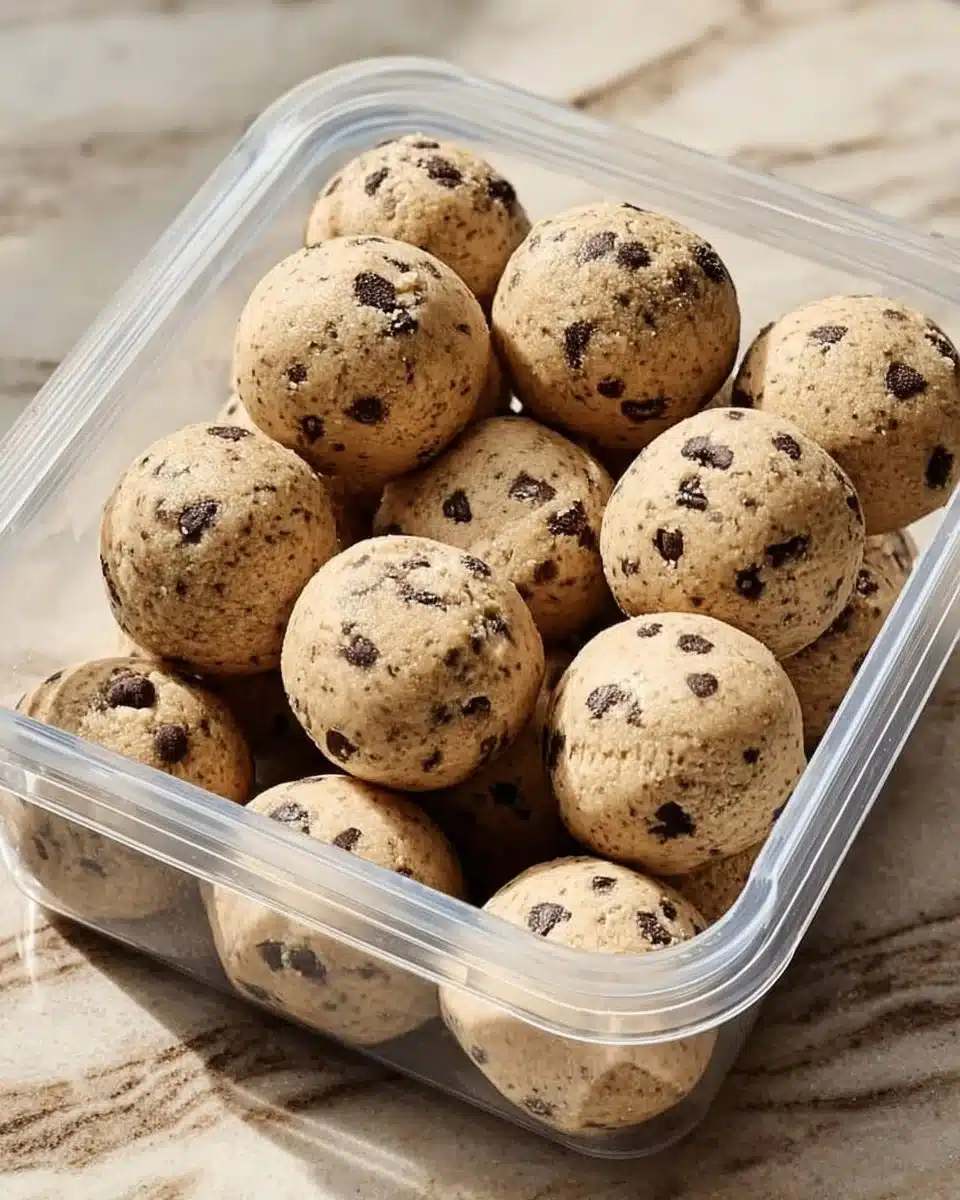 Easy cookie dough protein balls recipe for a quick and healthy snack