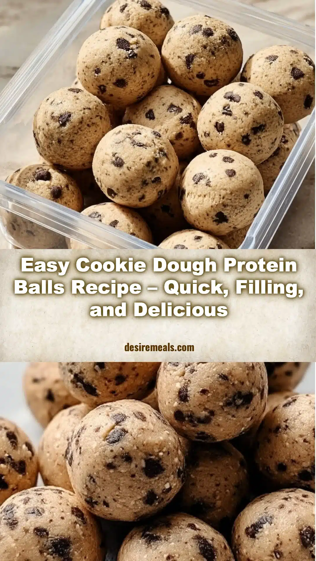 Easy Cookie Dough Protein Balls Recipe – Quick, Filling, and Delicious