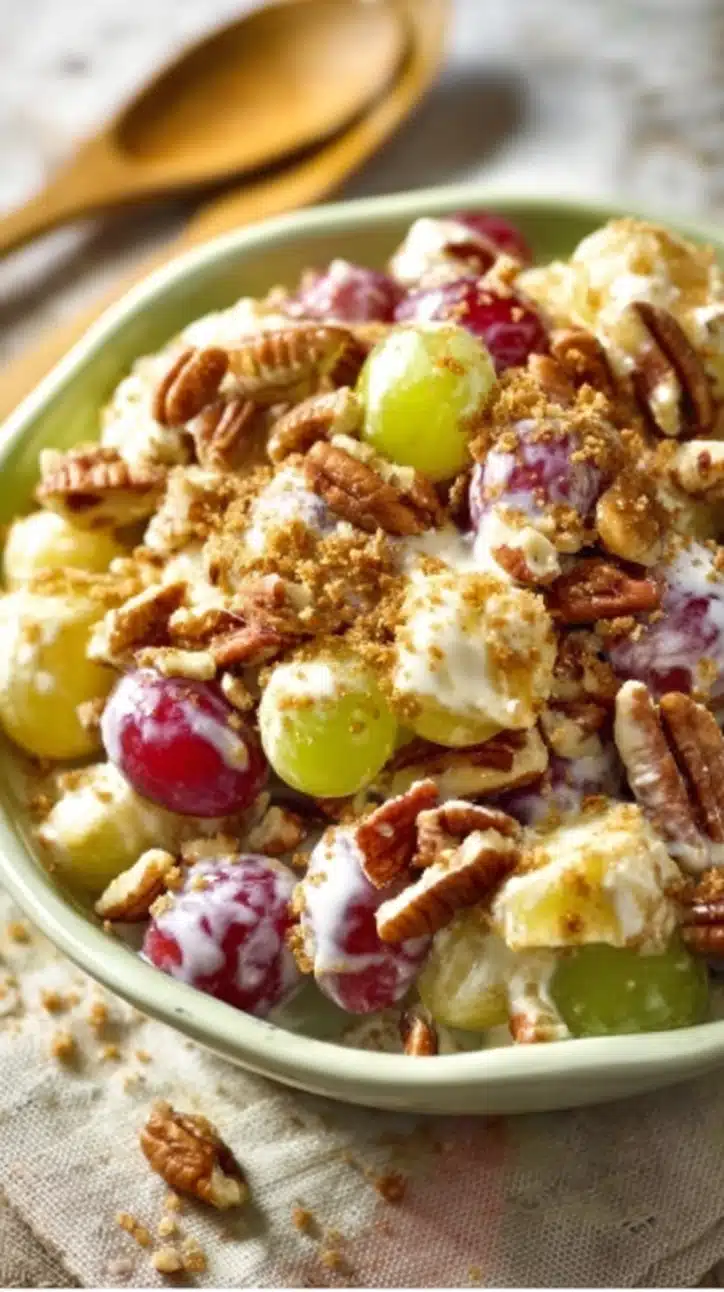easy creamy grape salad