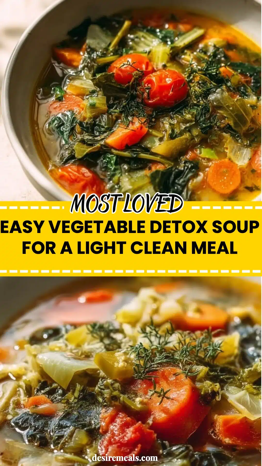 Easy Vegetable Detox Soup for a Light Clean Meal