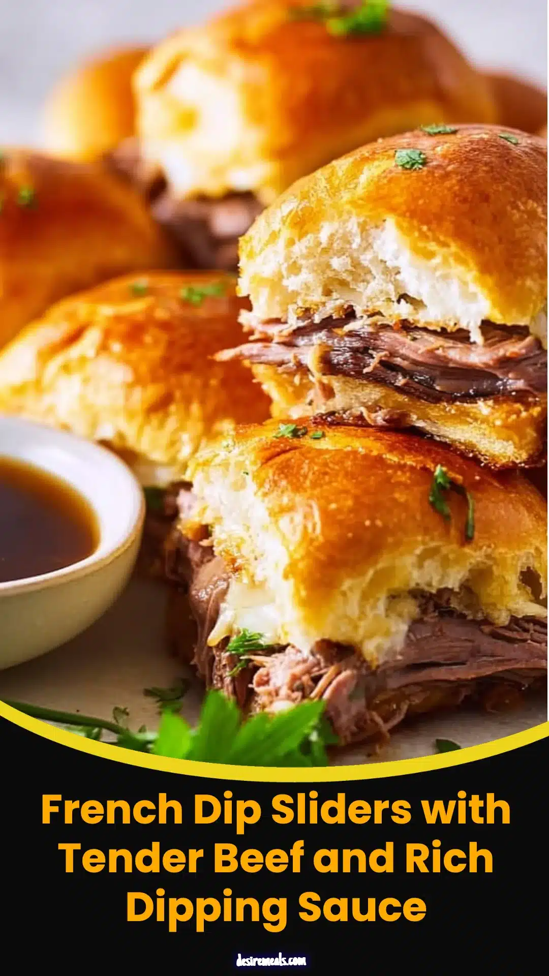 French Dip Sliders with Tender Beef and Rich Dipping Sauce