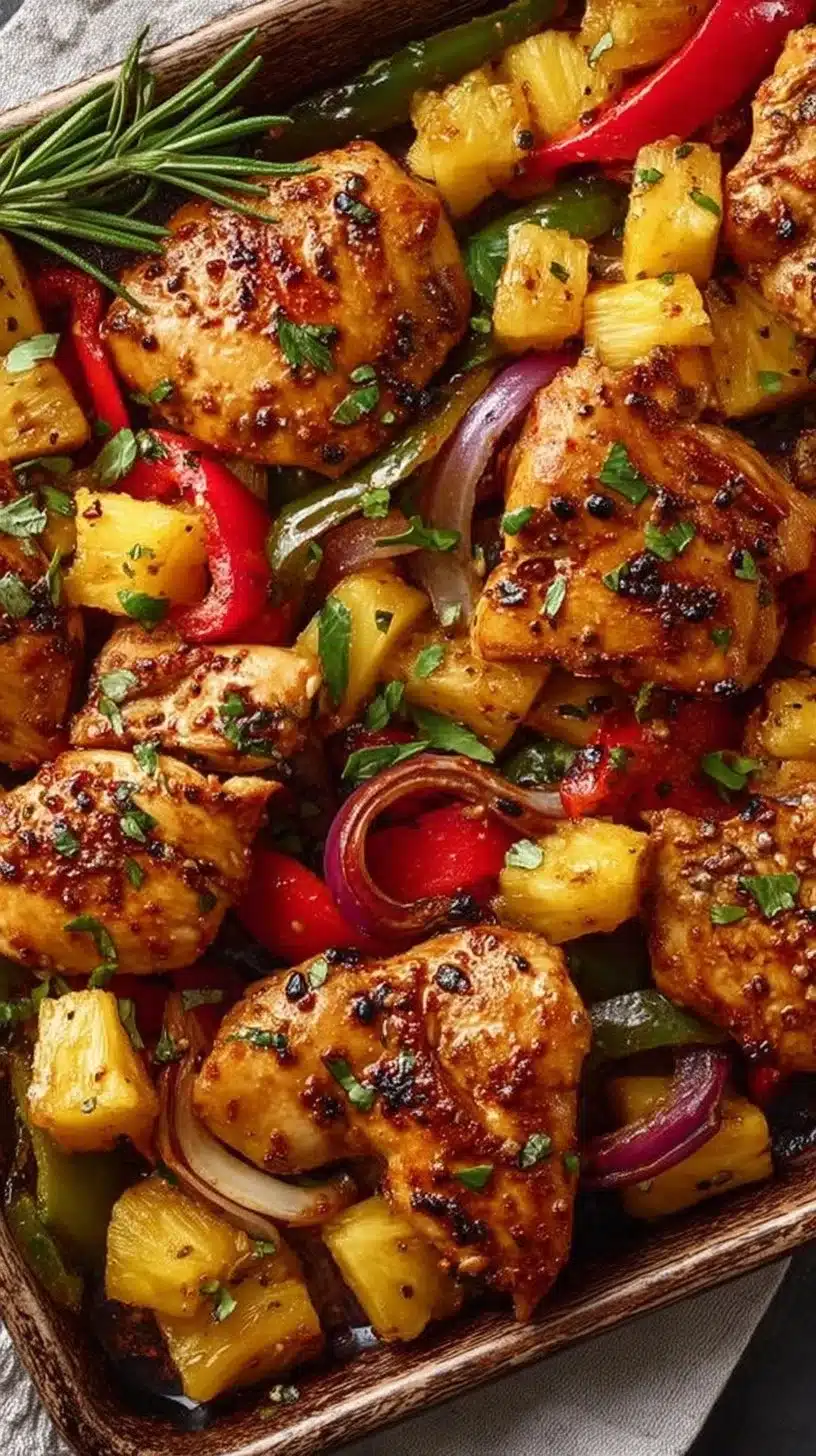 Hawaiian Chicken Sheet Pan