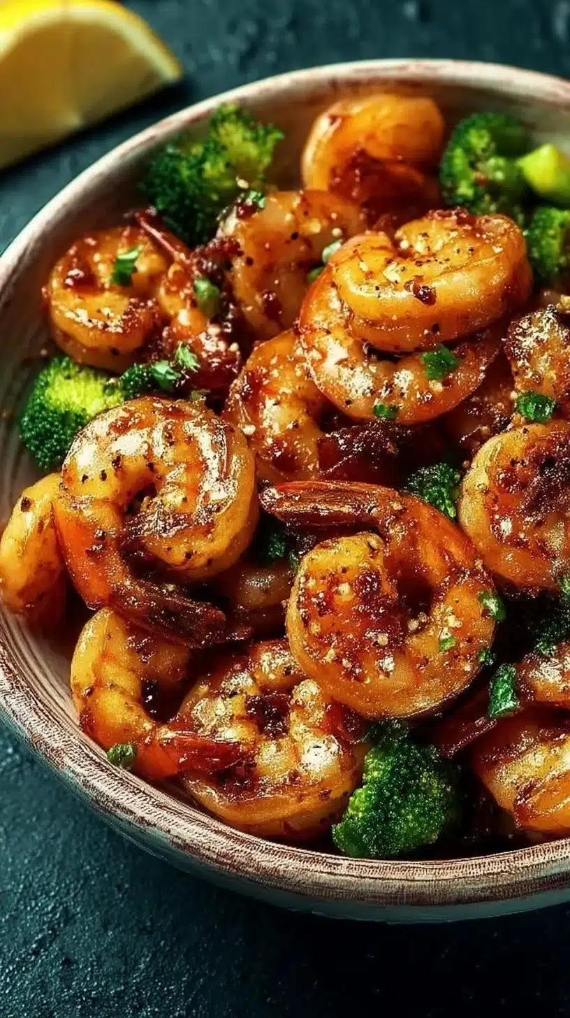 High-Protein Honey Garlic Shrimp