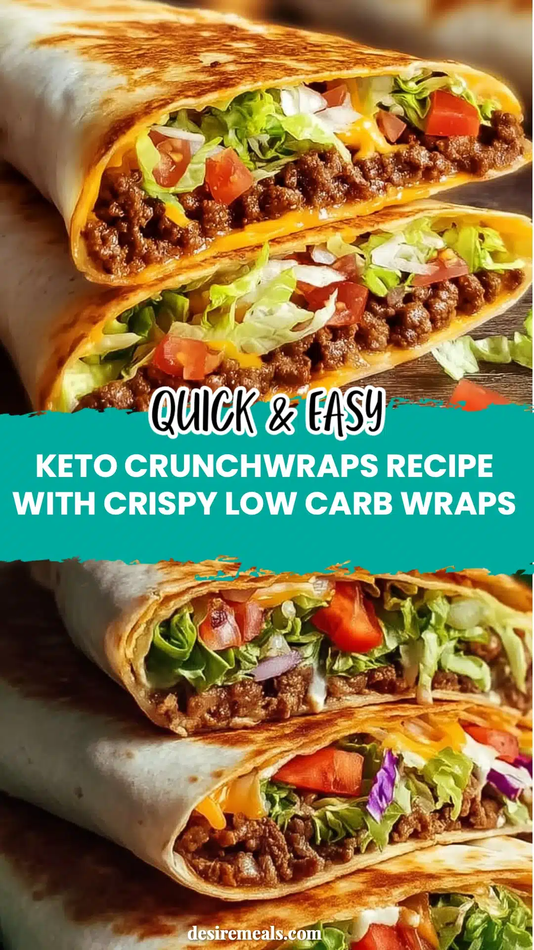 Keto Crunchwraps Recipe with Crispy Low Carb Wraps