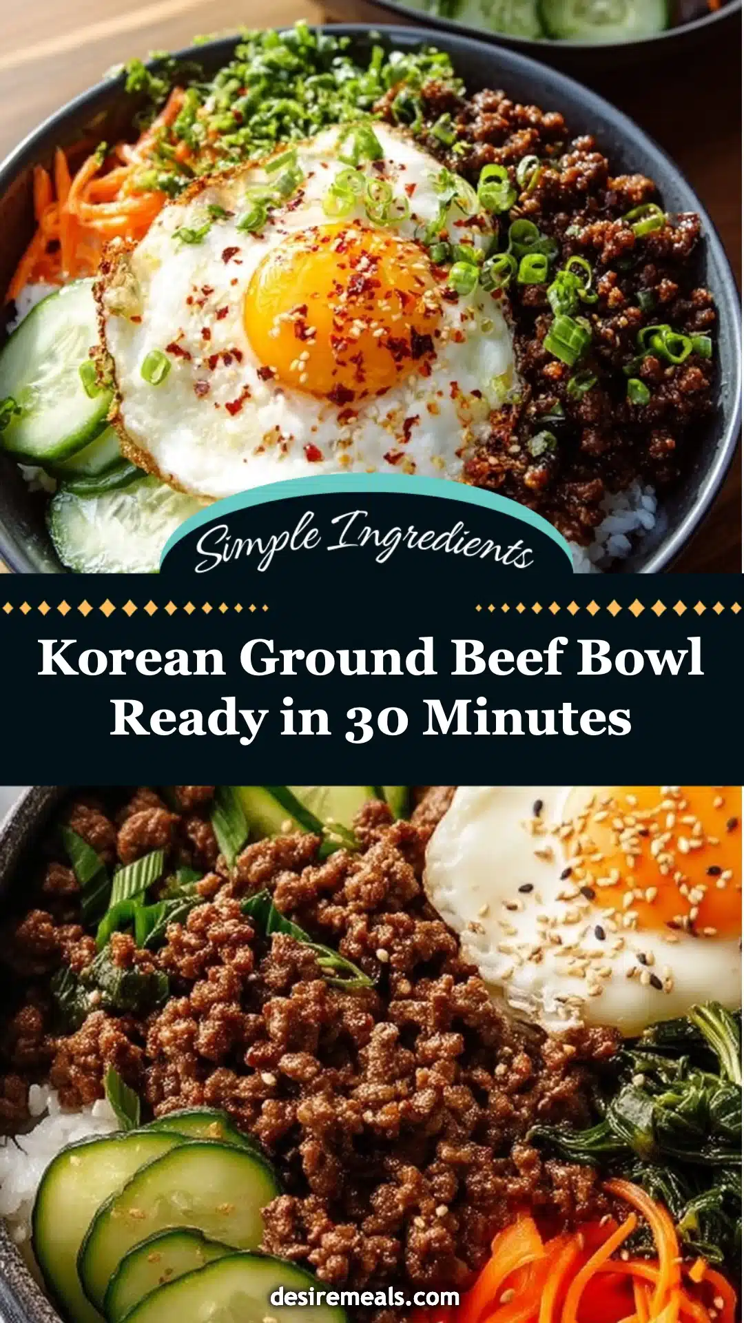 Korean Ground Beef Bowl Ready in 30 Minutes