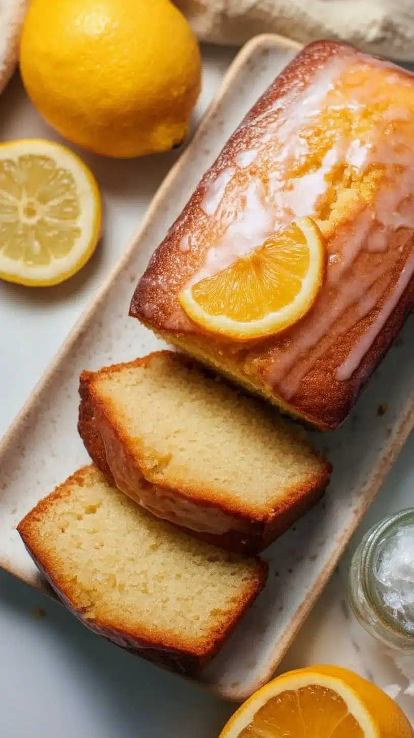 Meyer Lemon Almond Pound Cake