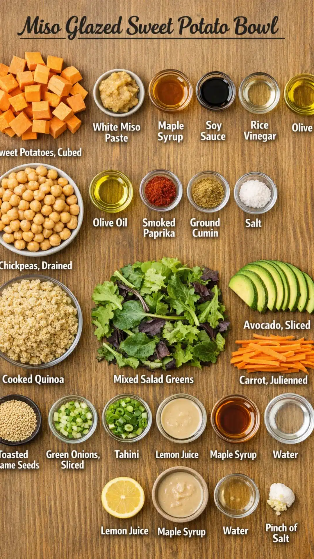 Miso Glazed Sweet Potato Bowl